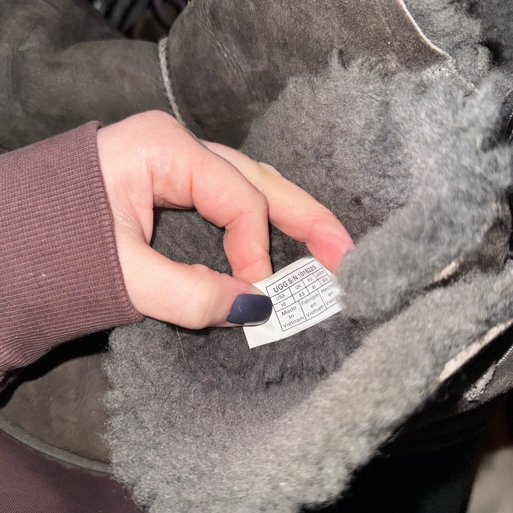 UGG Charcoal Shearling Boots
